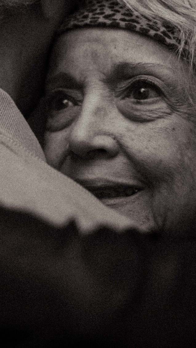 Abraço, preto e branco